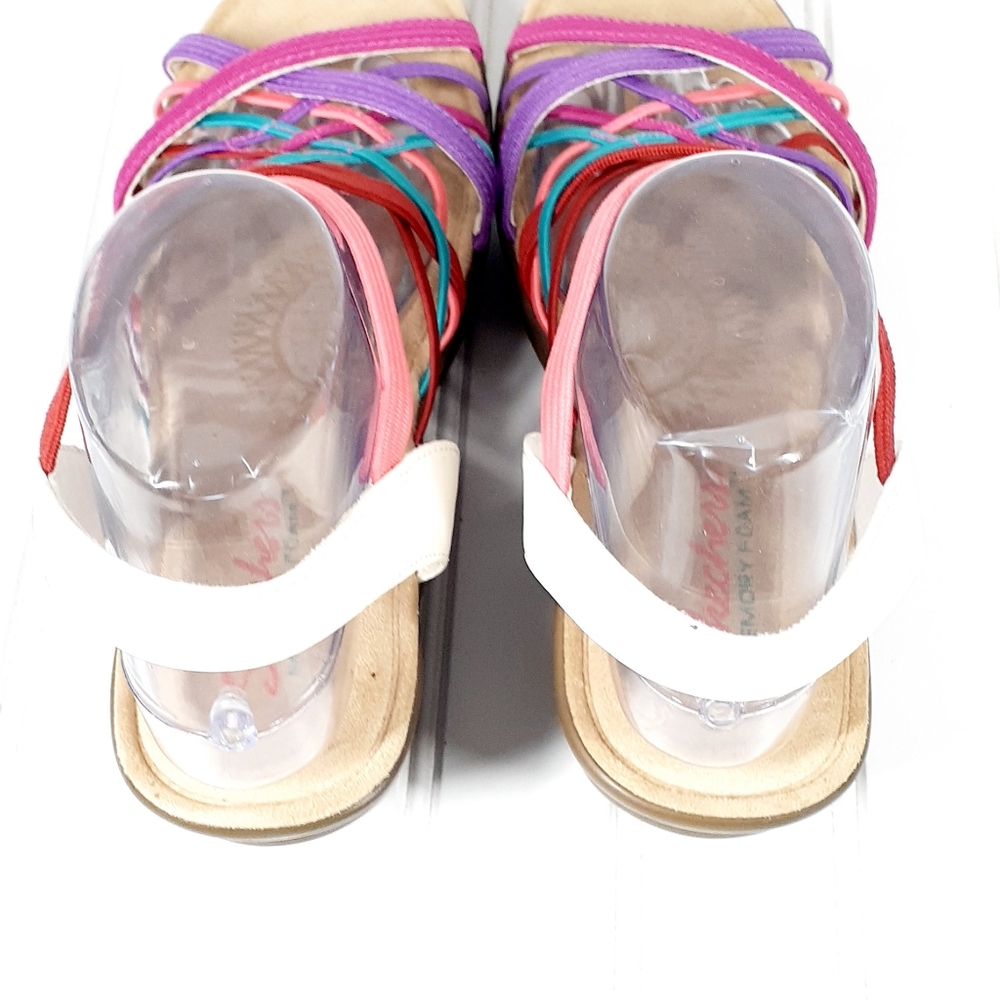 NEW Skechers Womens Parallel - Crossed Wires -Wedge Sandals - Picture 8 of 15